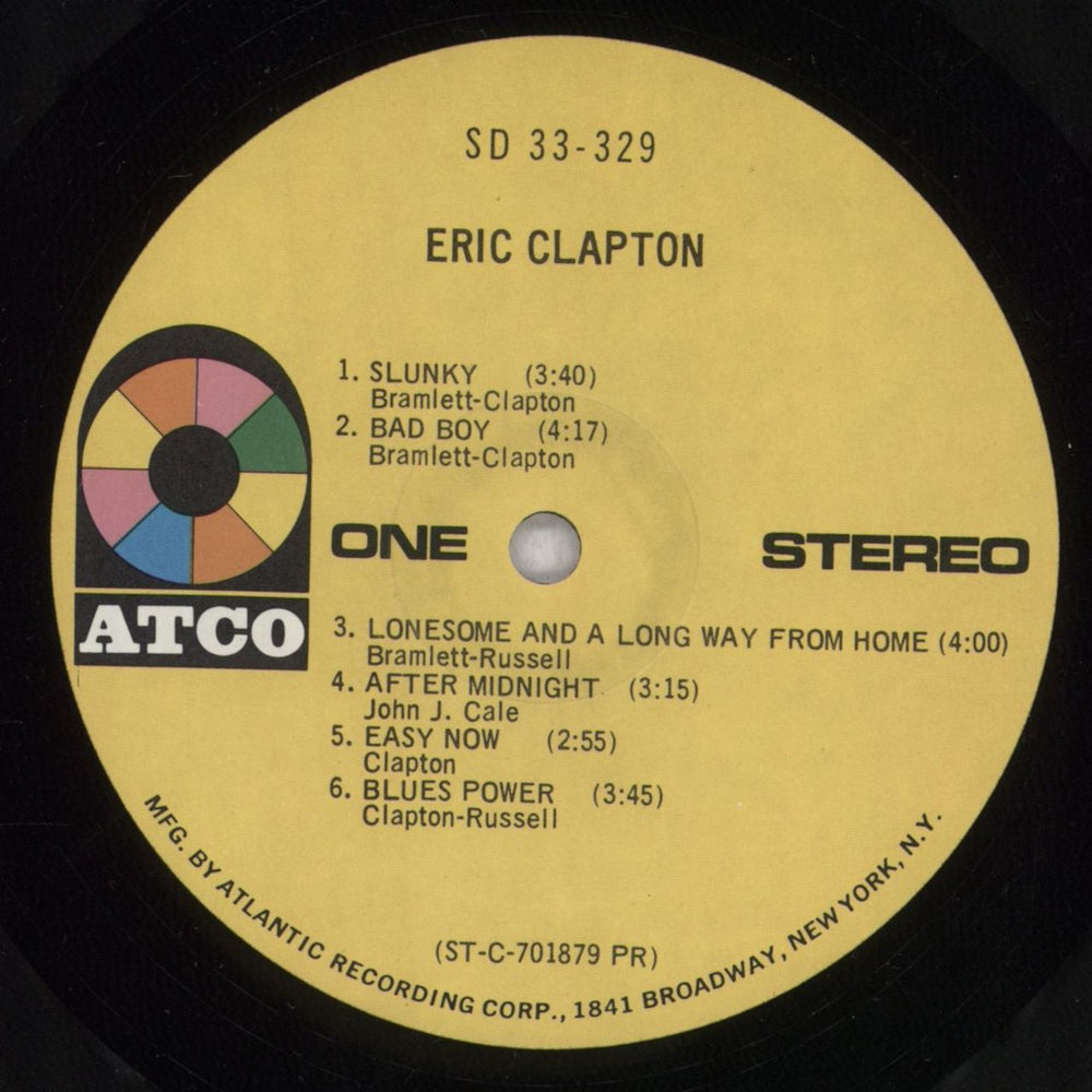 Eric Clapton Eric Clapton - shrink US vinyl LP album (LP record) CLPLPER840809