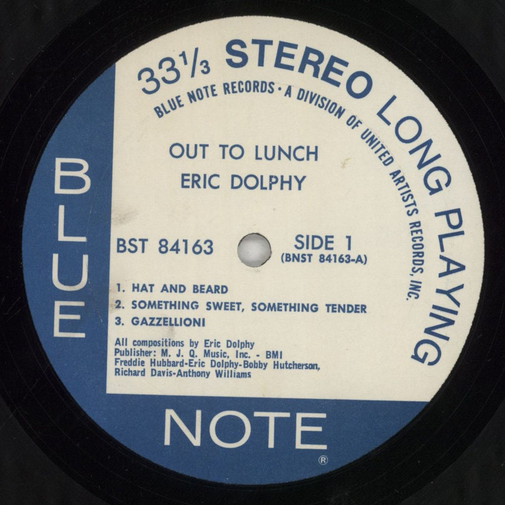 Eric Dolphy Out To Lunch US vinyl LP album (LP record) EDPLPOU854865