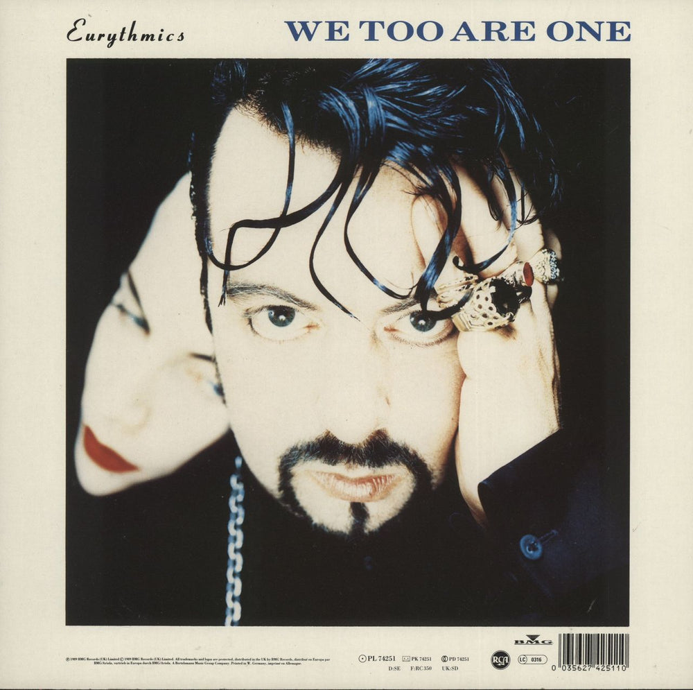 Eurythmics We Too Are One German vinyl LP album (LP record) 035627425110
