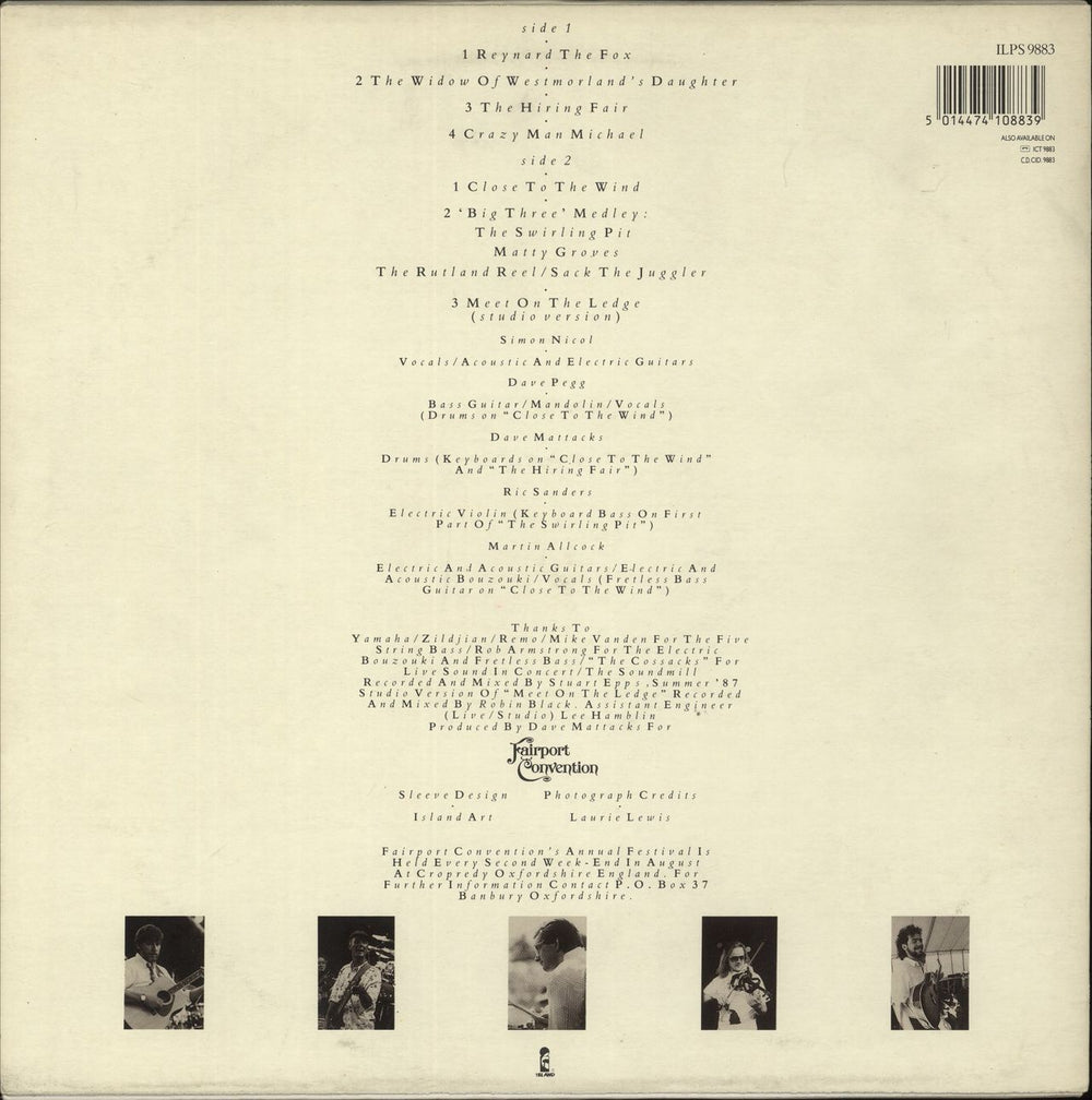 Fairport Convention In Real Time - EX UK vinyl LP album (LP record) 5014474108839