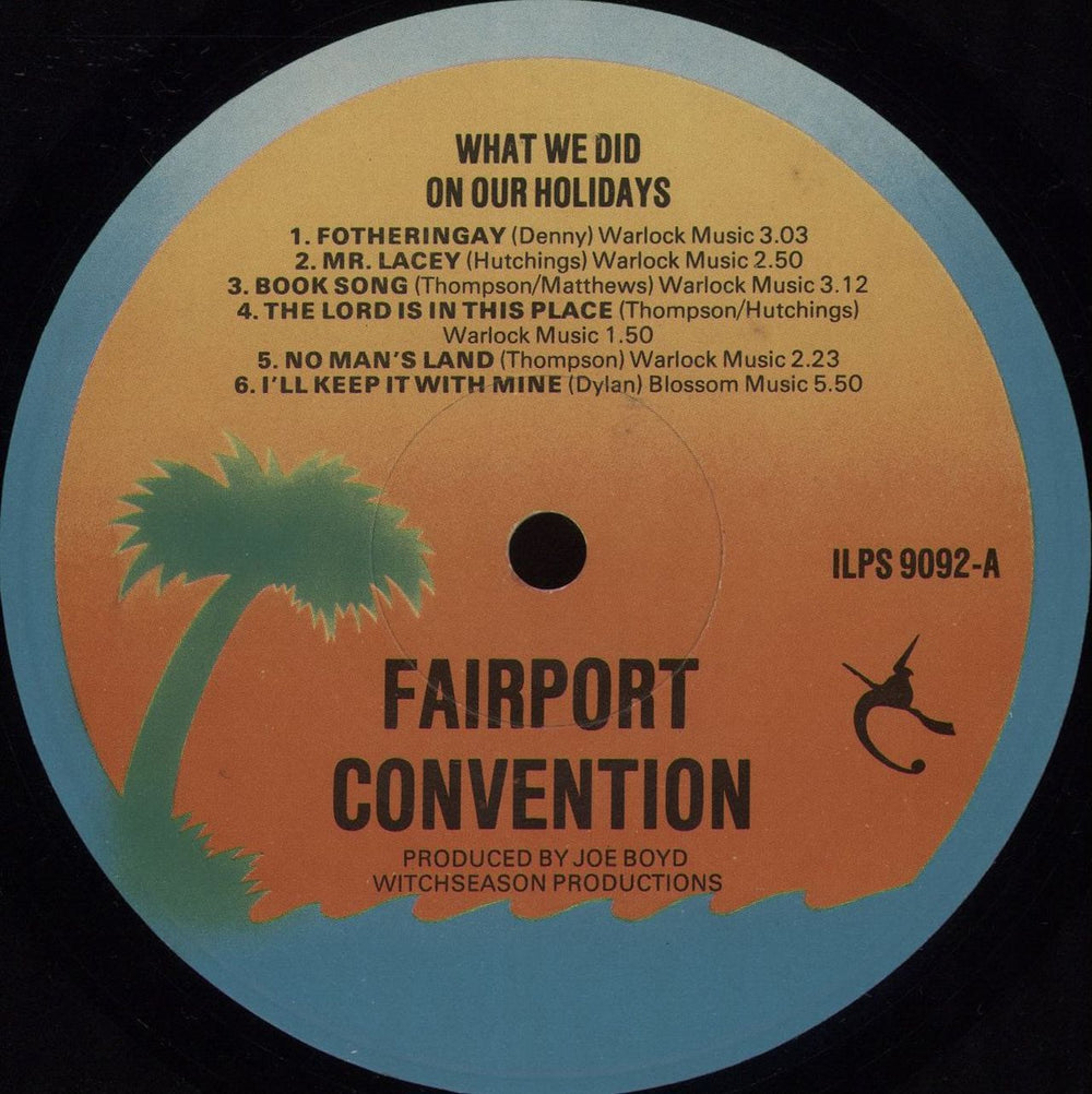 Fairport Convention What We Did On Our Holidays - 5th UK vinyl LP album (LP record) F-CLPWH313970