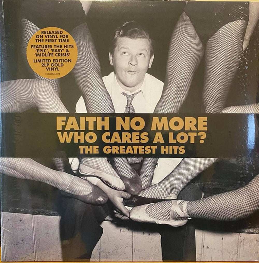 Faith No More Who Cares A Lot? The Greatest Hits - Gold Vinyl - Sealed UK 2-LP vinyl record set (Double LP Album) FNM2LWH766353
