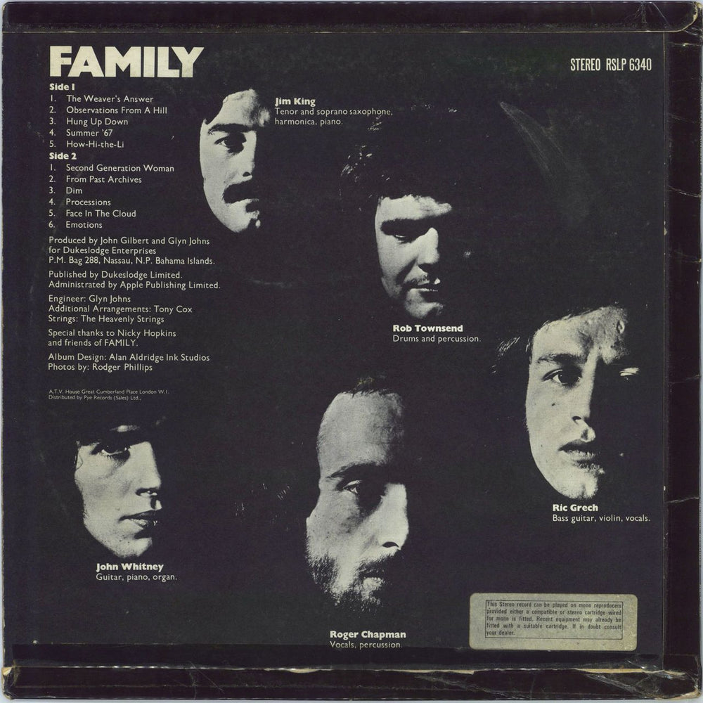 Family Family Entertainment + Poster - VG UK vinyl LP album (LP record)