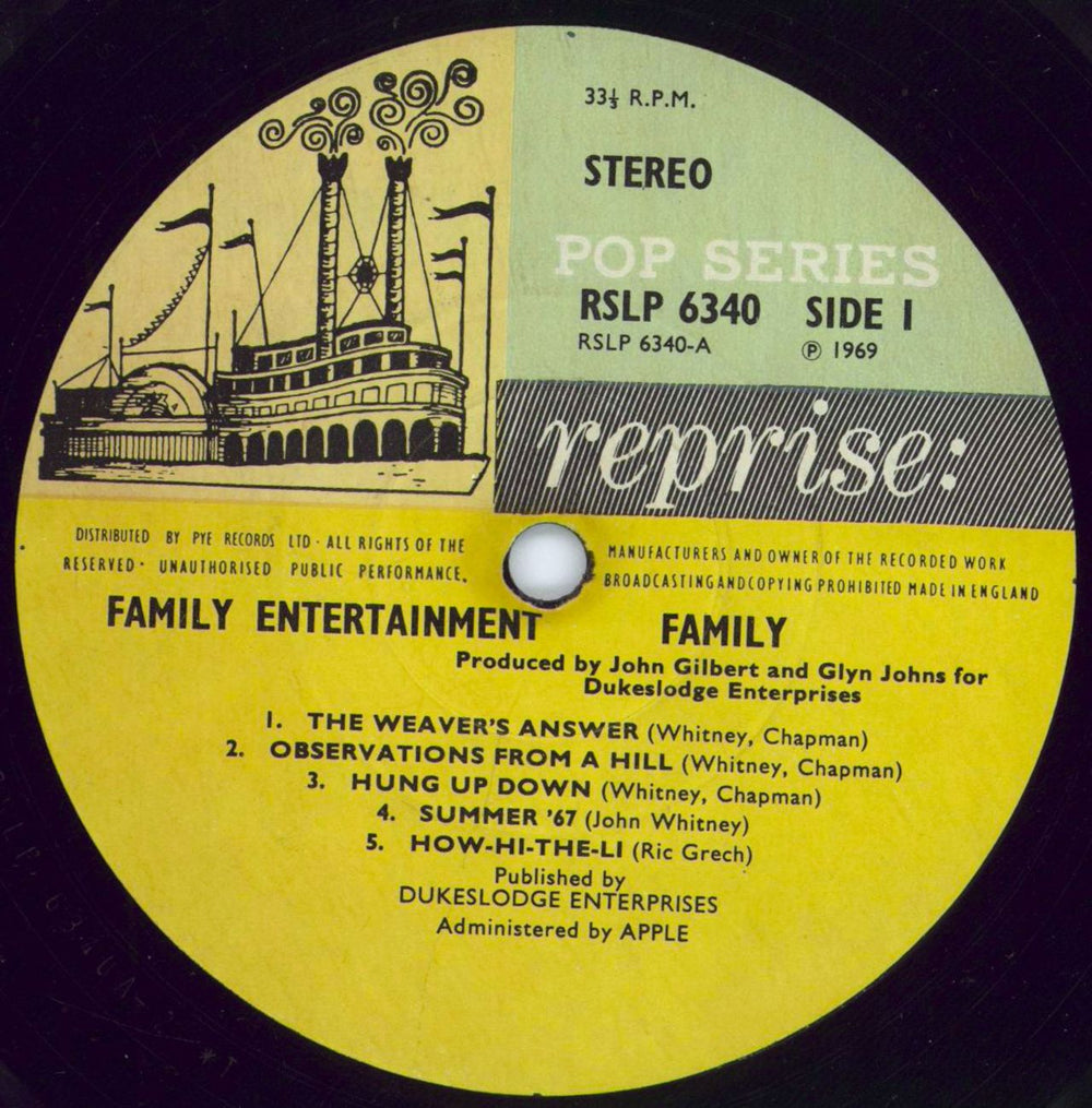 Family Family Entertainment + Poster - VG UK vinyl LP album (LP record) FMLLPFA607371