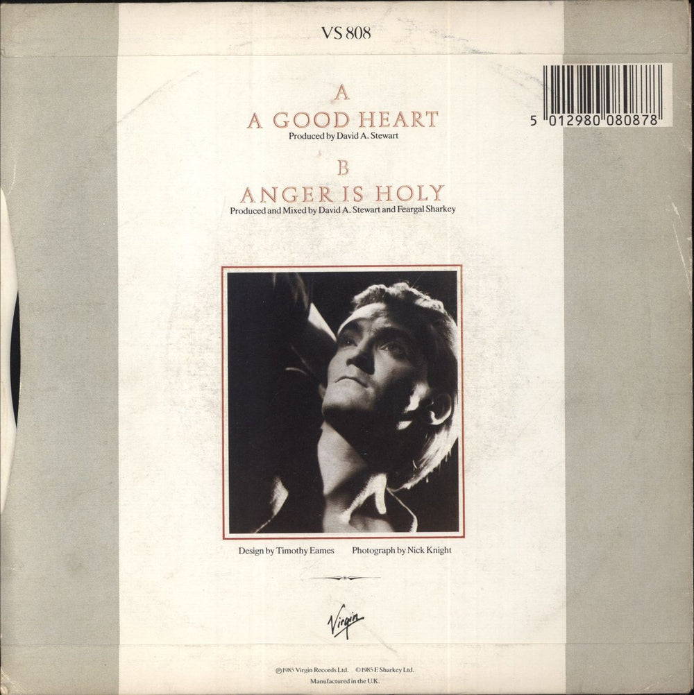 Feargal Sharkey A Good Heart UK 7" vinyl single (7 inch record / 45) 5012980080878