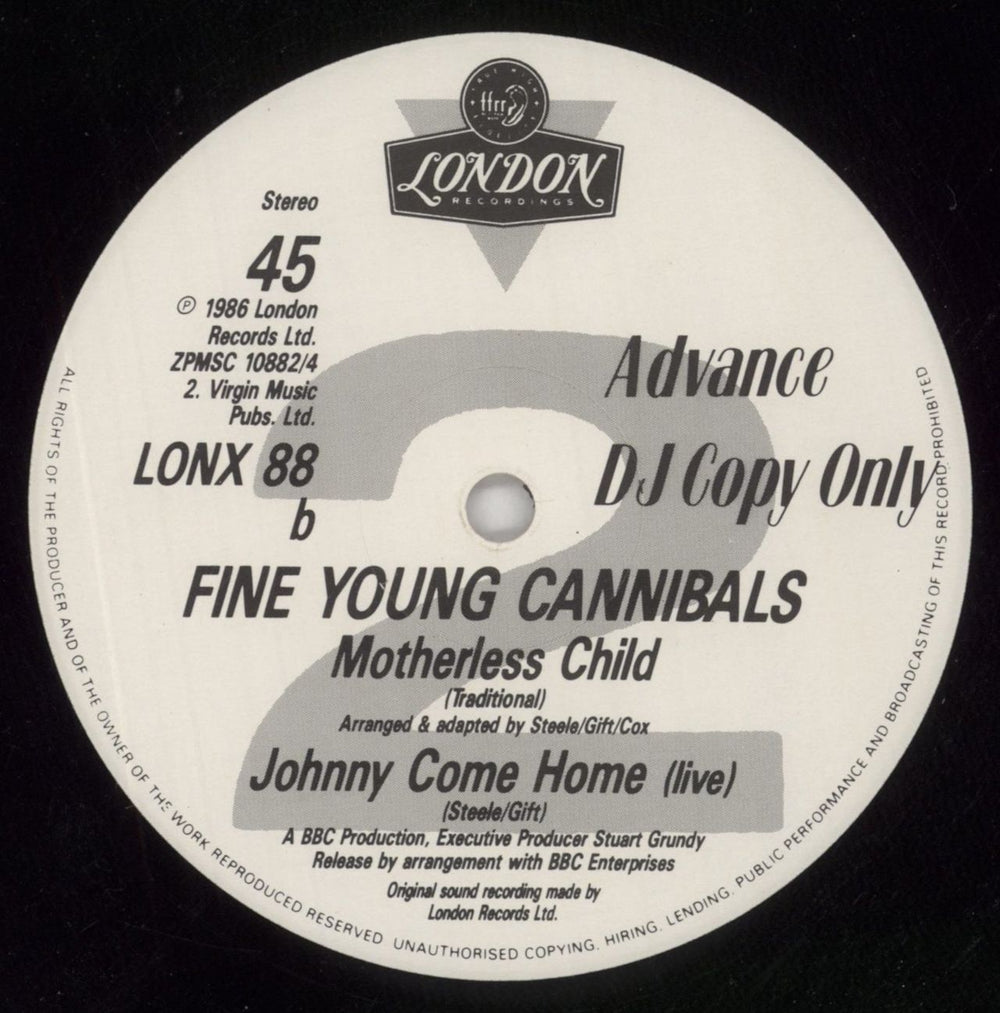 Fine Young Cannibals Funny How Love Is UK Promo 12" vinyl single (12 inch record / Maxi-single) 042288604013