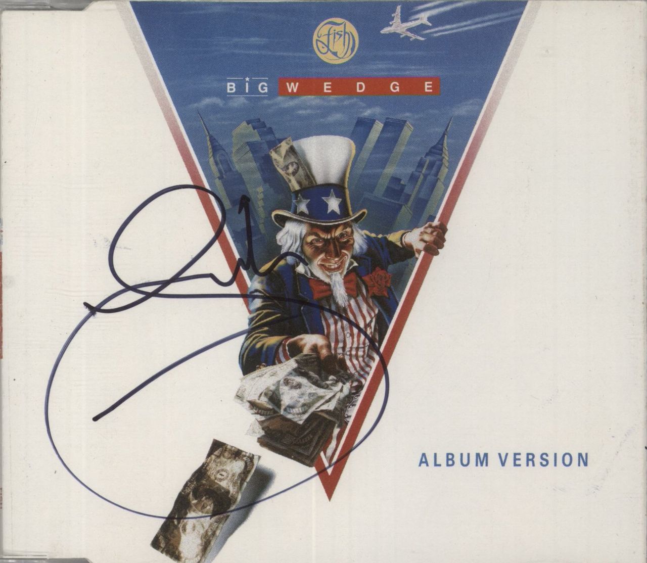 Fish Big Wedge - Autographed UK CD single (CD5 / 5") CDEM125