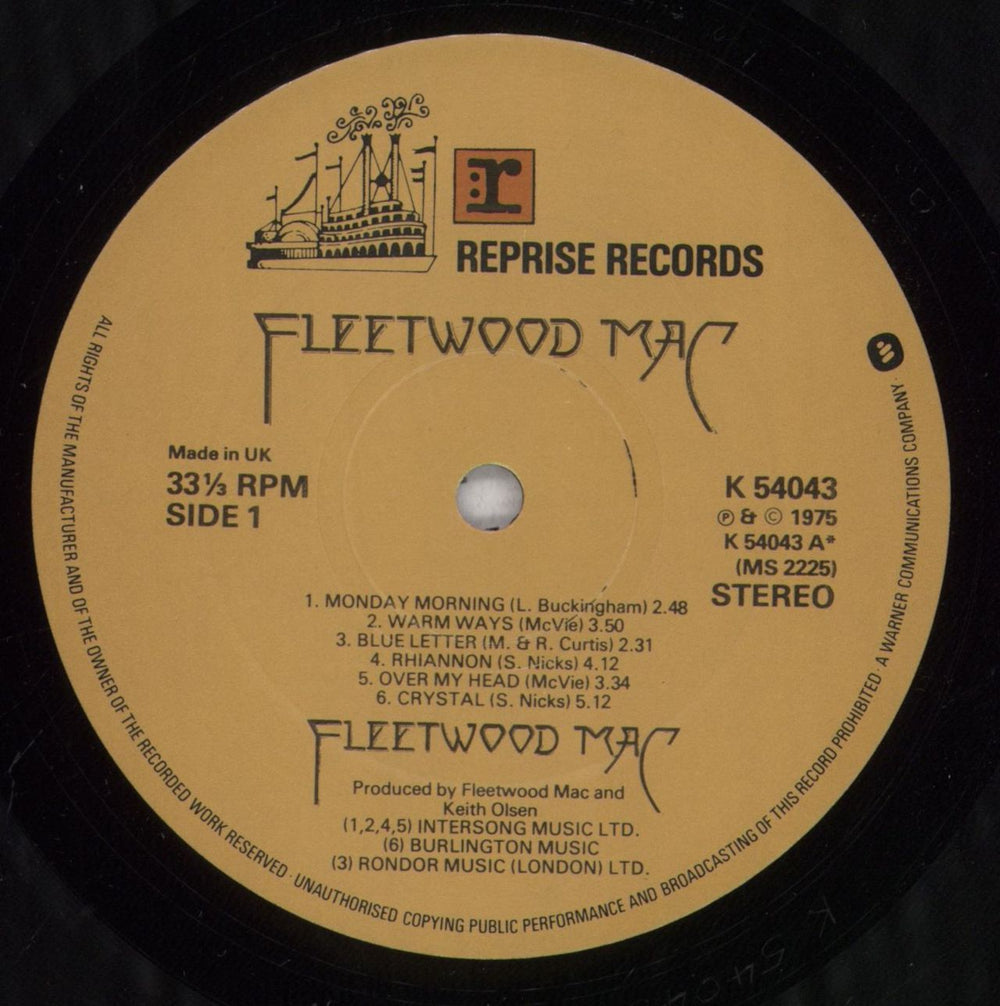 Fleetwood Mac Fleetwood Mac - Smooth Sleeve + Insert - EX UK vinyl LP album (LP record) MACLPFL782666