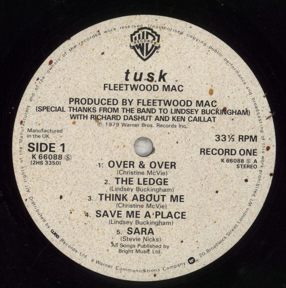 Fleetwood Mac Tusk UK 2-LP vinyl record set (Double LP Album) MAC2LTU682608