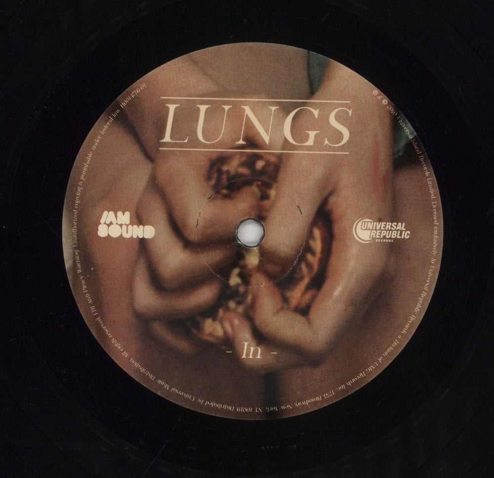 Florence + The Machine Lungs - EX US vinyl LP album (LP record) FMHLPLU855690