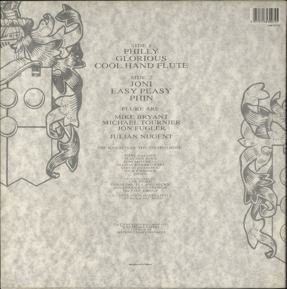 Fluke The Techno Rose Of Blighty UK vinyl LP album (LP record) 5017556300725