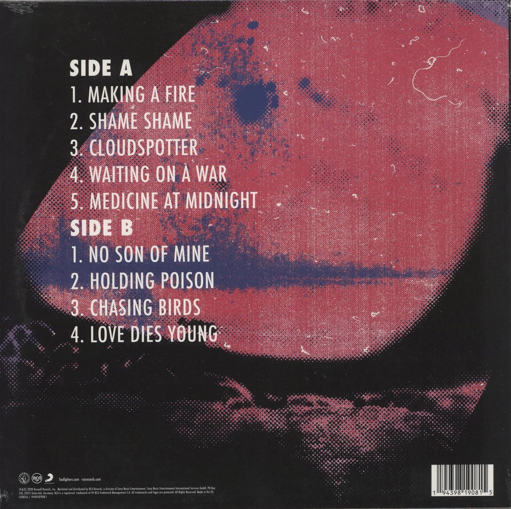 Foo Fighters Medicine At Midnight - Orange Vinyl - Sealed UK vinyl LP album (LP record) 194398190815