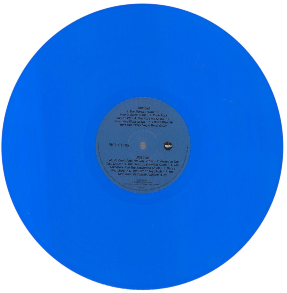 Frank Black The Cult Of Ray - Blue Vinyl UK vinyl LP album (LP record) FBKLPTH858852