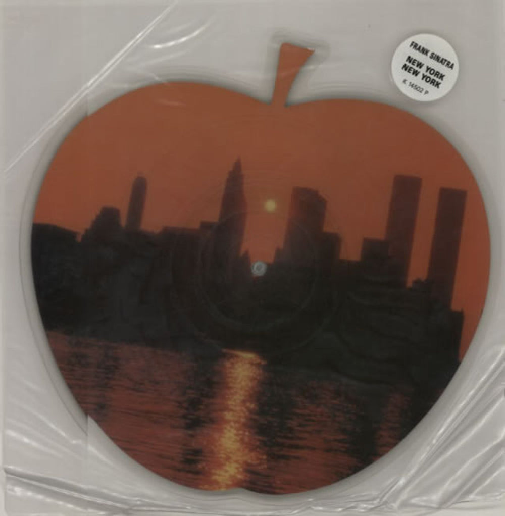 Frank Sinatra New York New York - Hype Stickered Sleeve UK shaped picture disc (picture disc vinyl record) K14502P