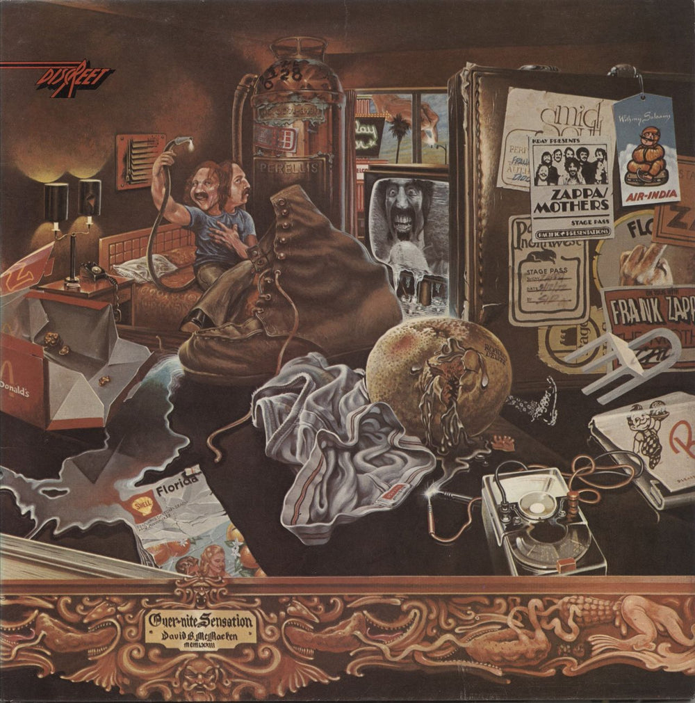 Frank Zappa Over-Nite Sensation UK vinyl LP album (LP record) K41000
