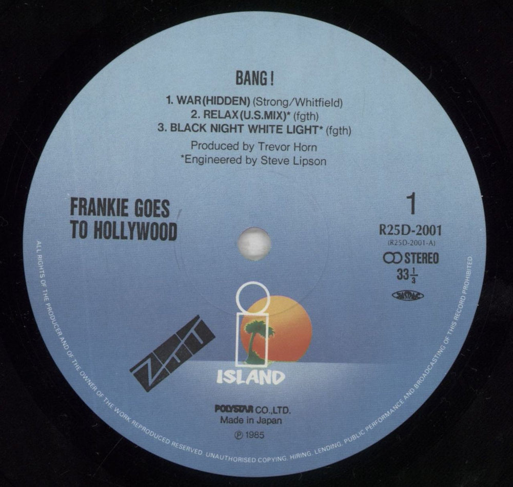 Frankie Goes To Hollywood Bang! Japanese vinyl LP album (LP record) FGTLPBA09116