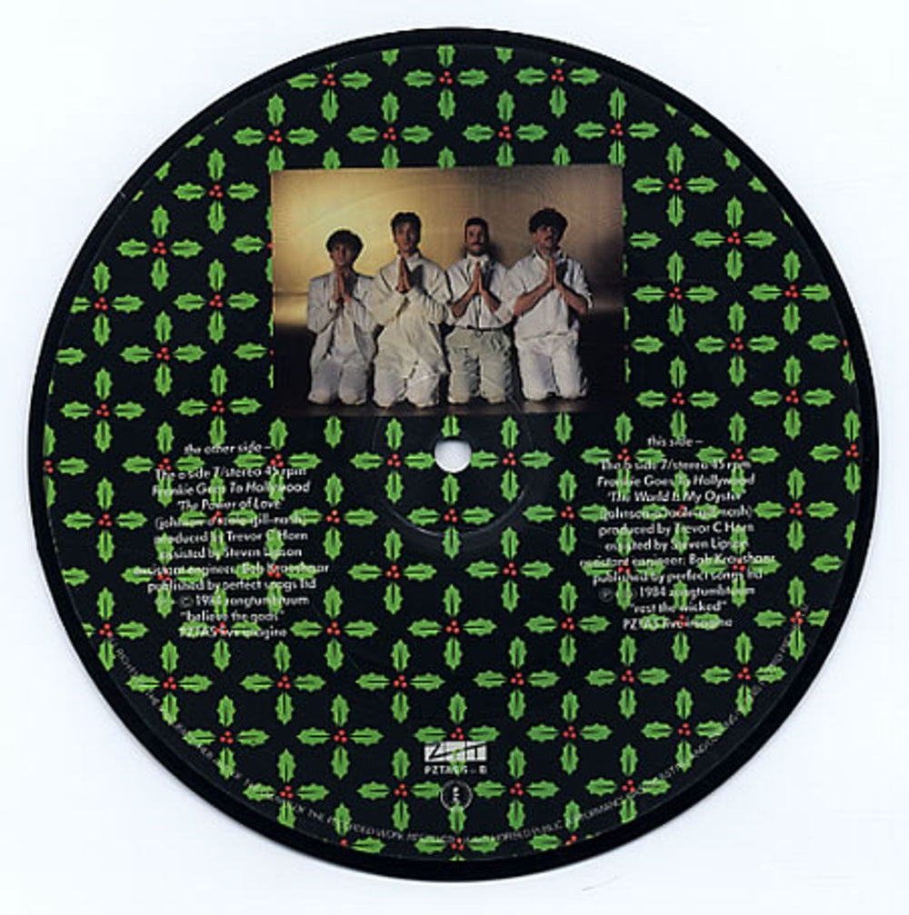 Frankie Goes To Hollywood The Power Of Love UK 7" vinyl picture disc (7 inch picture disc single) FGT7PTH16236