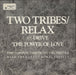 Frankie Goes To Hollywood Two Tribes/relax - L.S.O. Version - Promo Sticker UK 12" vinyl single (12 inch record / Maxi-single) TX6655