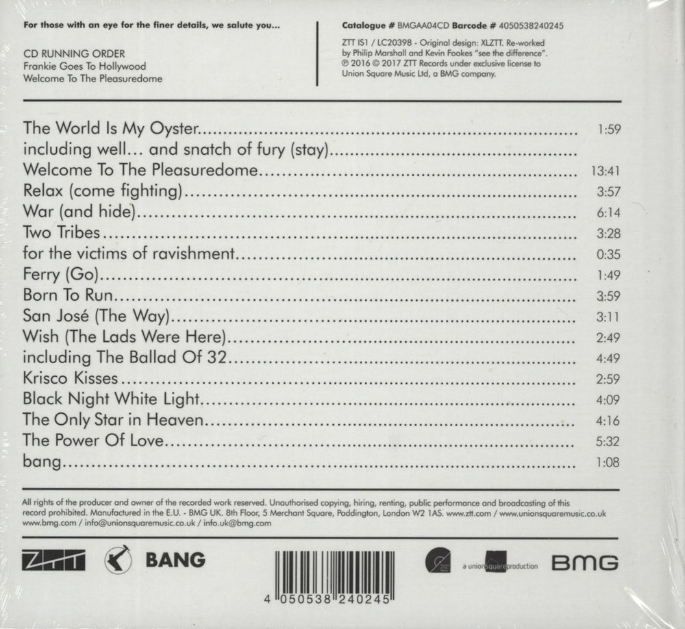 Frankie Goes To Hollywood Welcome To The Pleasure Dome - Deluxe Edition - Sealed UK Promo CD album (CDLP) 4050538240245