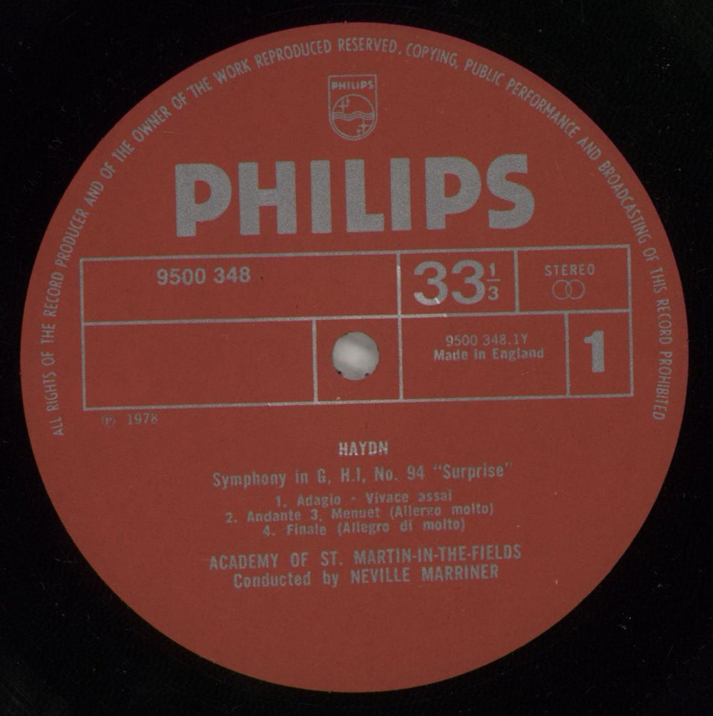 Franz Joseph Haydn Symphonies - Nr. 94 "Surprise” / Nr. 96 "Miracle” UK vinyl LP album (LP record) HJYLPSY875090