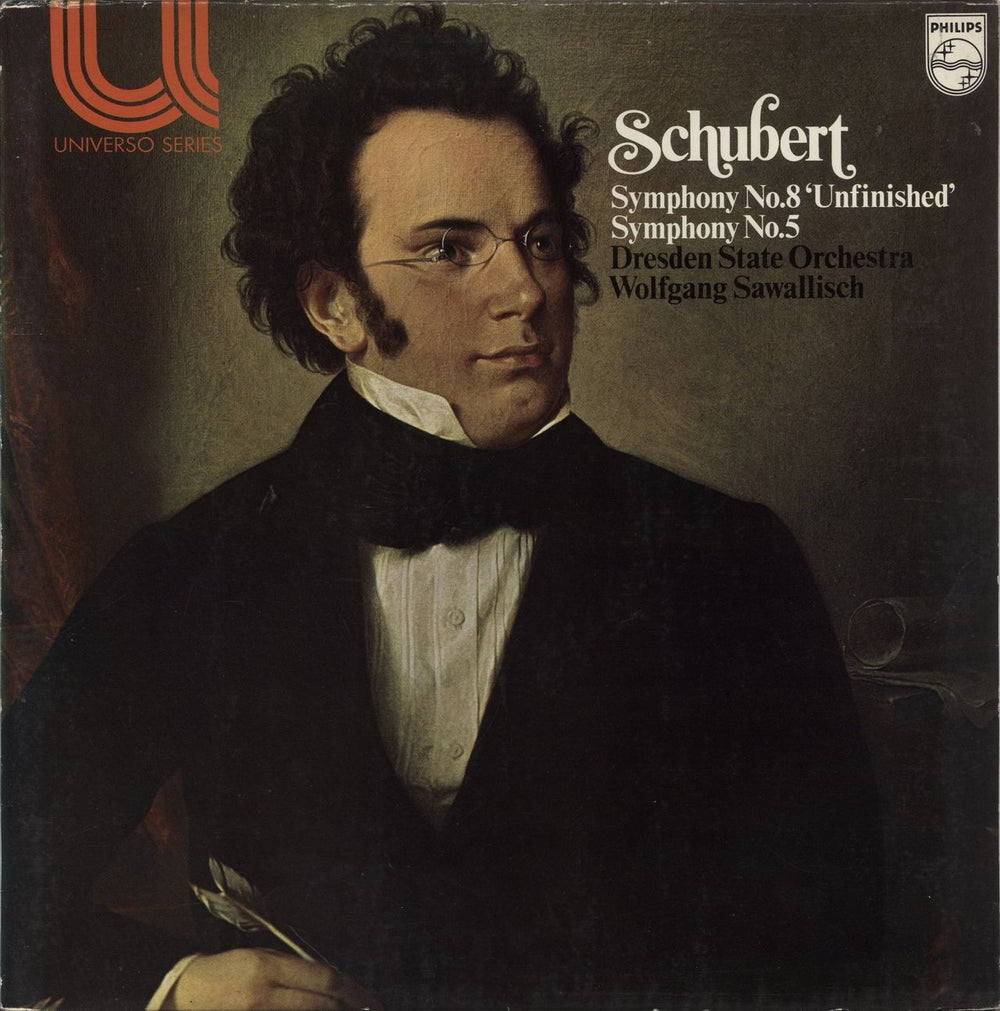 Franz Schubert Schubert: Symphony No. 8 "Unfinished" / Symphony No. 5 Dutch vinyl LP album (LP record) 6580010