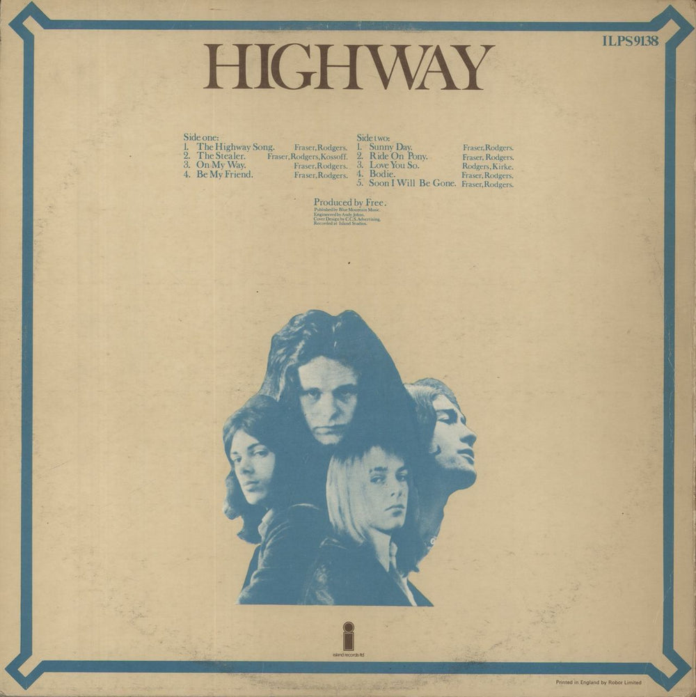 Free Highway - 2nd - VG UK vinyl LP album (LP record)