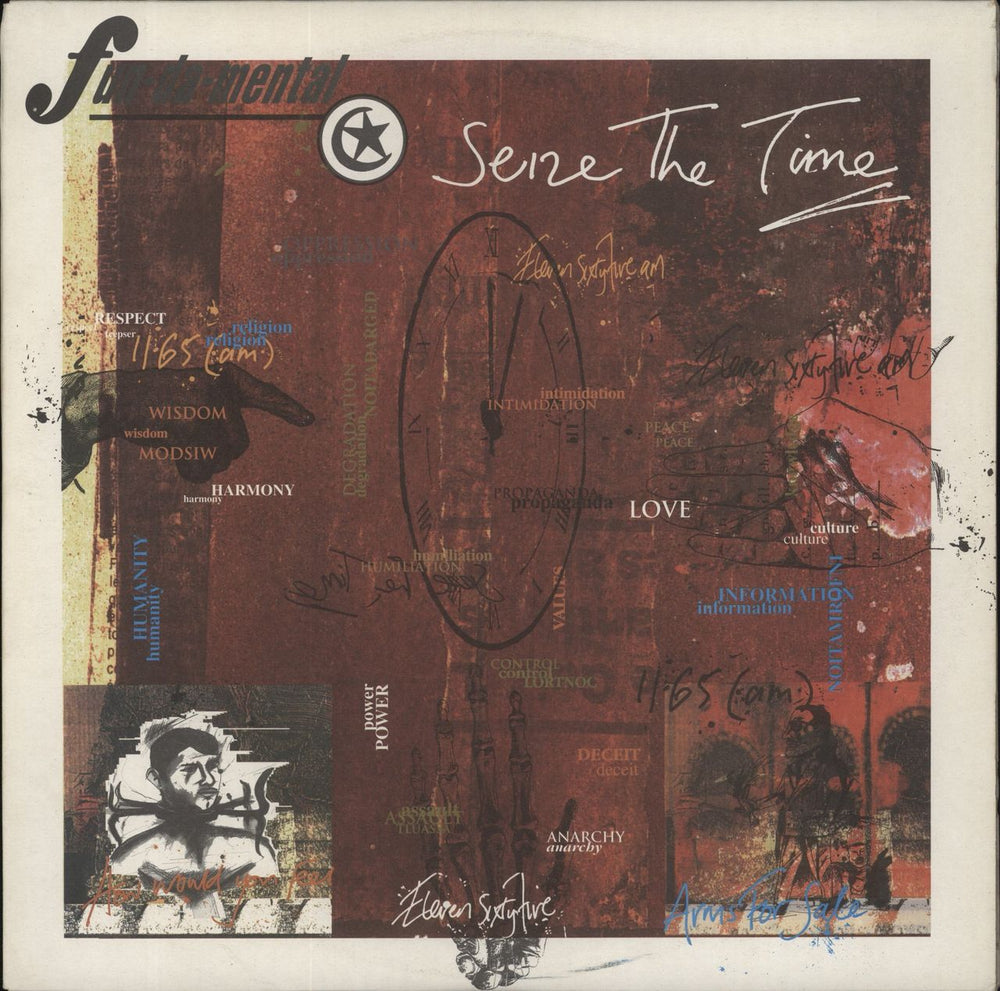 Fun-Da-Mental Seize The Time UK 2-LP vinyl record set (Double LP Album) NATLP33