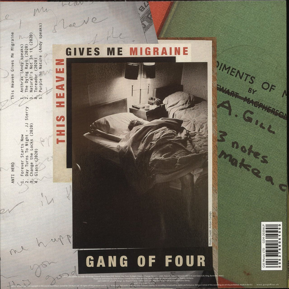 Gang Of Four Anti Hero / This Heaven Gives Me Migraine - Orange Vinyl UK vinyl LP album (LP record) 5053760061090