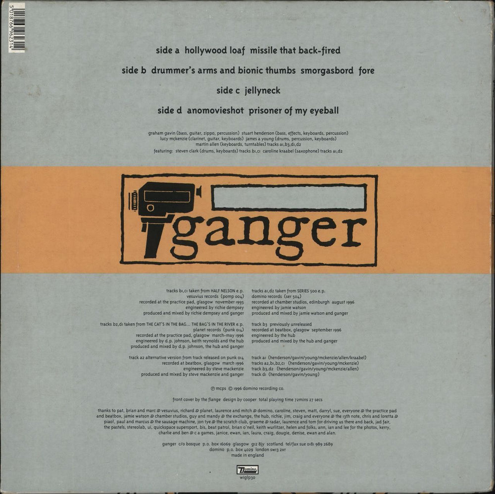 Ganger Fore UK 2-LP vinyl record set (Double LP Album) 5018766962314