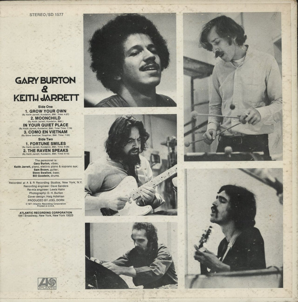 Gary Burton Gary Burton & Keith Jarrett - VG US vinyl LP album (LP record)