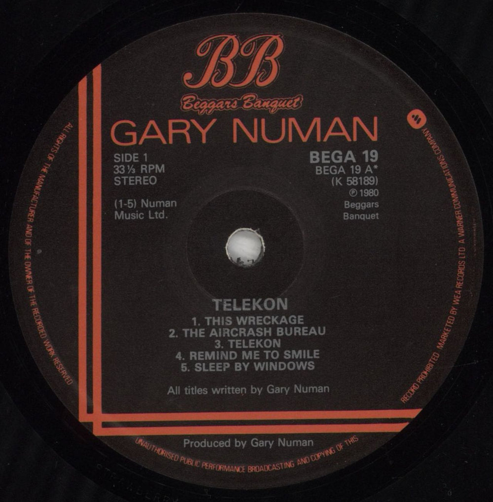 Gary Numan Telekon + Inner UK vinyl LP album (LP record) NUMLPTE743610