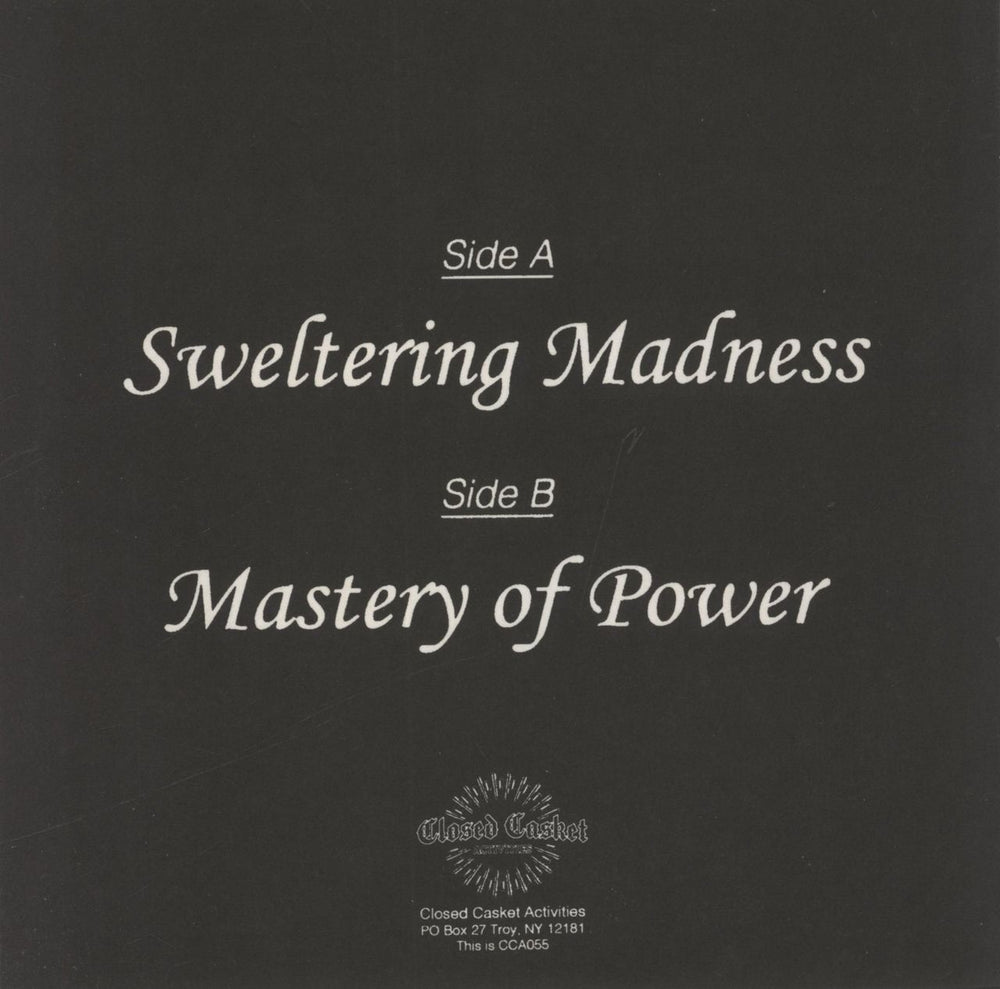 Gatecreeper Sweltering Madness - Swamp Green & Silver Vinyl US 7" vinyl single (7 inch record / 45)