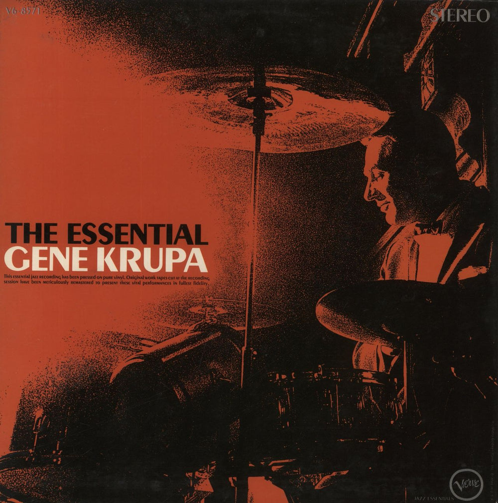 Gene Krupa The Essential Gene Krupa US vinyl LP album (LP record) V6-8571