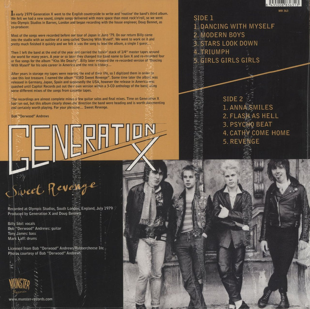 Generation X Sweet Revenge Spanish vinyl LP album (LP record) 8435008836313