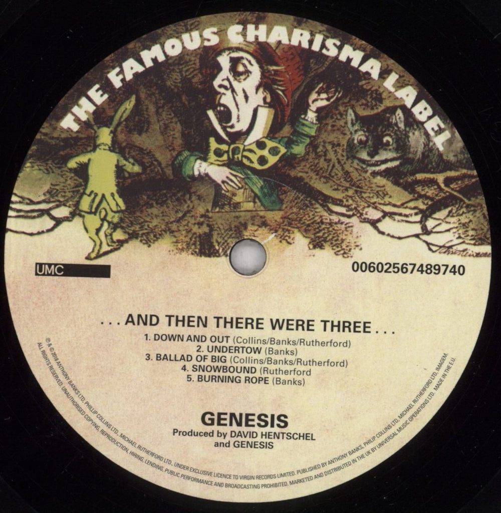 Genesis ...And Then There Were Three: Remastered - 180 Gram Vinyl UK vinyl LP album (LP record) GENLPAN839437