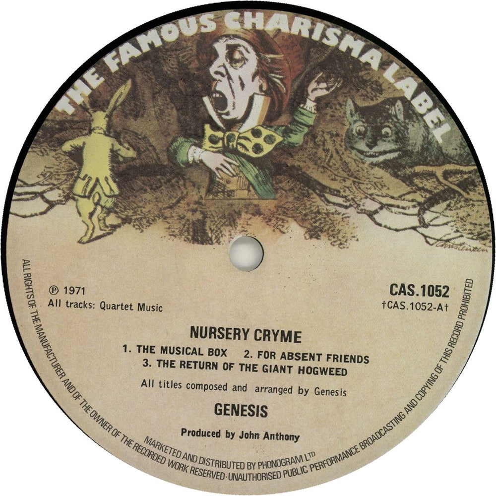 Genesis Nursery Cryme - 4th - EX UK vinyl LP album (LP record) GENLPNU257589