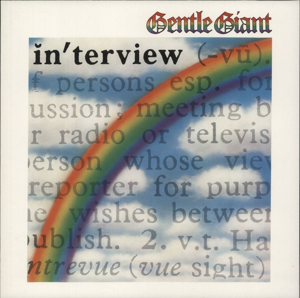 Gentle Giant Interview US vinyl LP album (LP record) CHRX1115