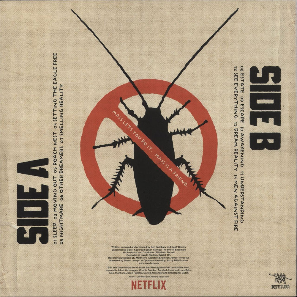 Geoff Barrow Black Mirror: Men Against Fire [Original Score] - Autographed UK picture disc LP (vinyl picture disc album)