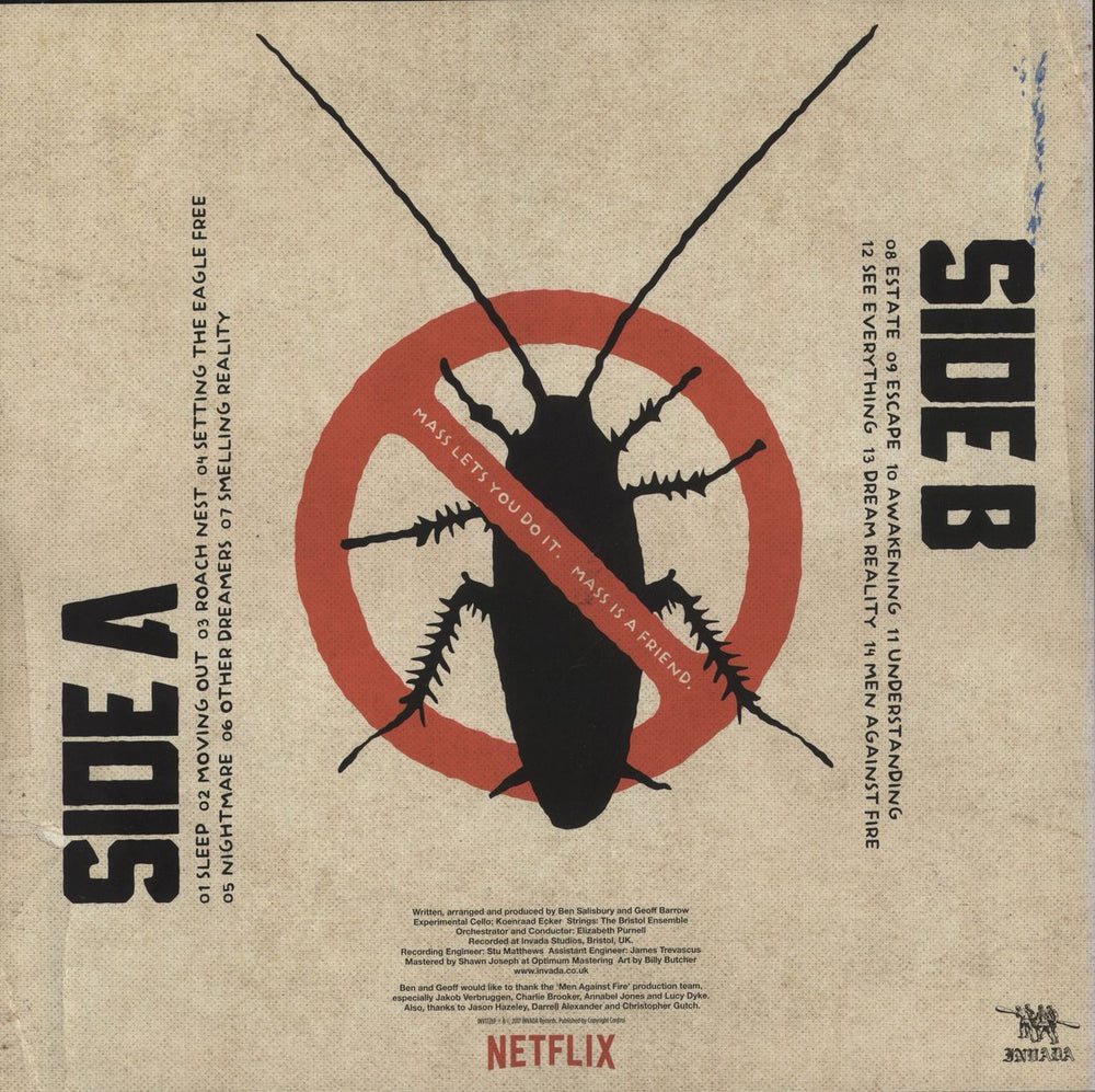 Geoff Barrow Black Mirror: Men Against Fire [Original Score] - Dark Green Vinyl - Autographed UK vinyl LP album (LP record)