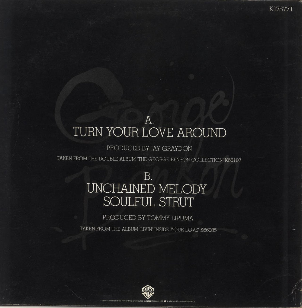 George Benson Turn Your Love Around - P/S UK 12" vinyl single (12 inch record / Maxi-single)