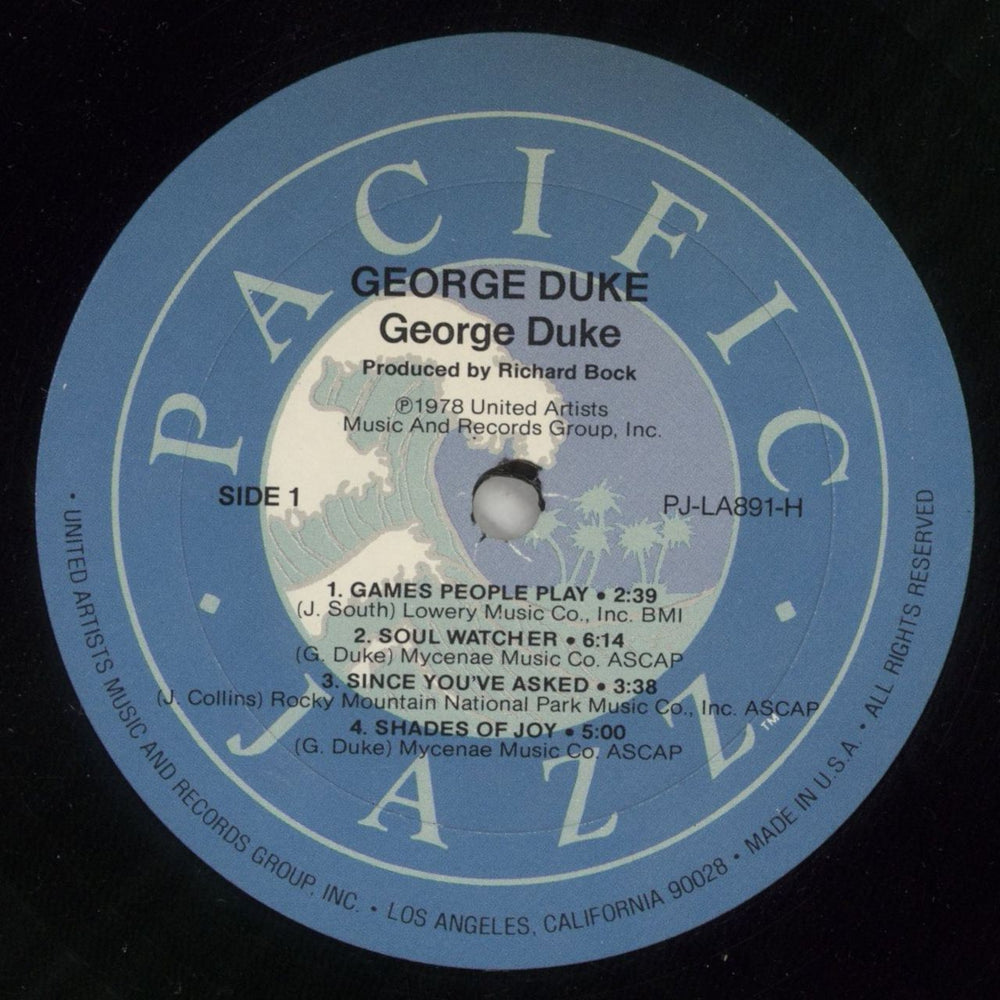 George Duke George Duke US vinyl LP album (LP record) GA9LPGE871357