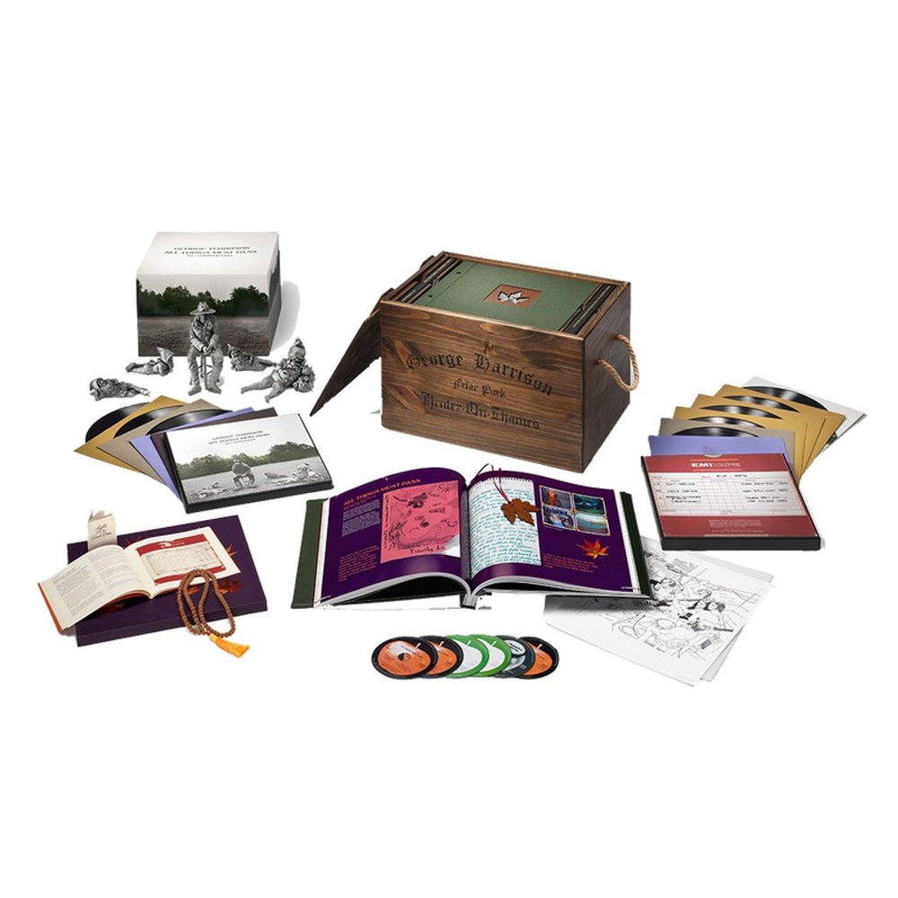 George Harrison All Things Must Pass - Uber Deluxe Box Set Artisan-Crafted Wooden Crate UK box set 3565235