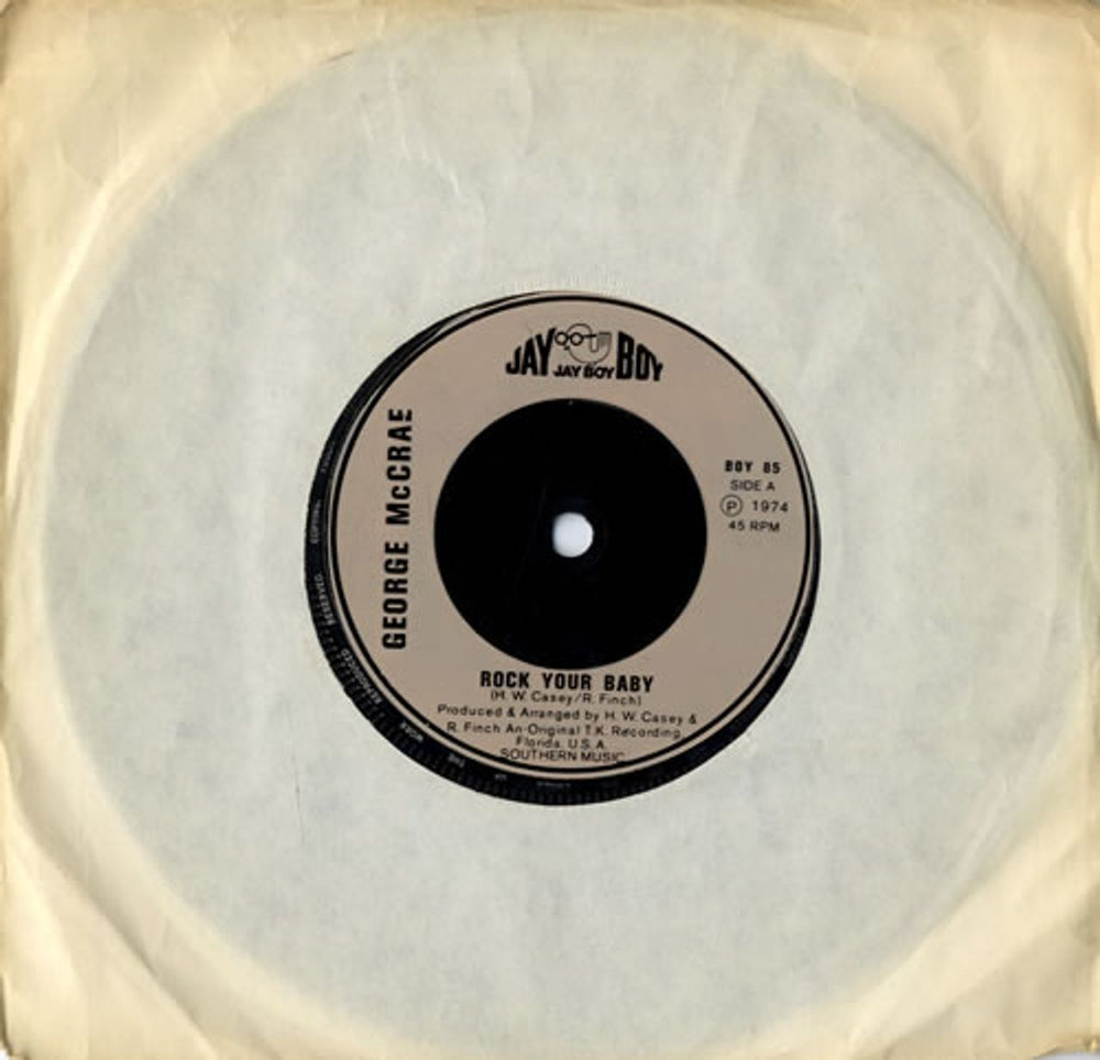 George McCrae Rock Your Baby - Injection UK 7" vinyl single (7 inch record / 45) BOY85