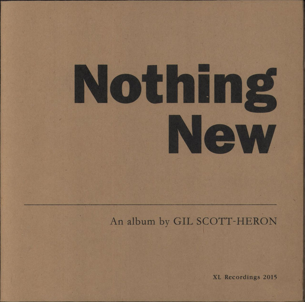 Gil Scott-Heron Nothing New - RSD14 UK vinyl LP album (LP record) XLLP575RSD