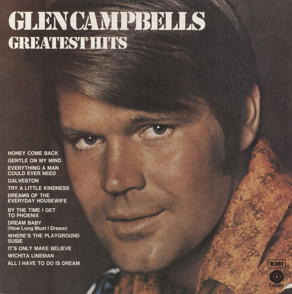 Glen Campbell Greatest Hits - 1st UK vinyl LP album (LP record) ST21885