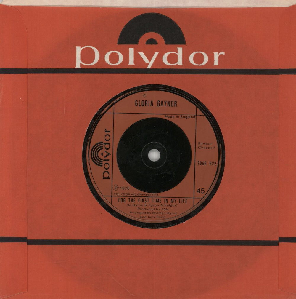 Gloria Gaynor This Love Affair UK 7" vinyl single (7 inch record / 45)