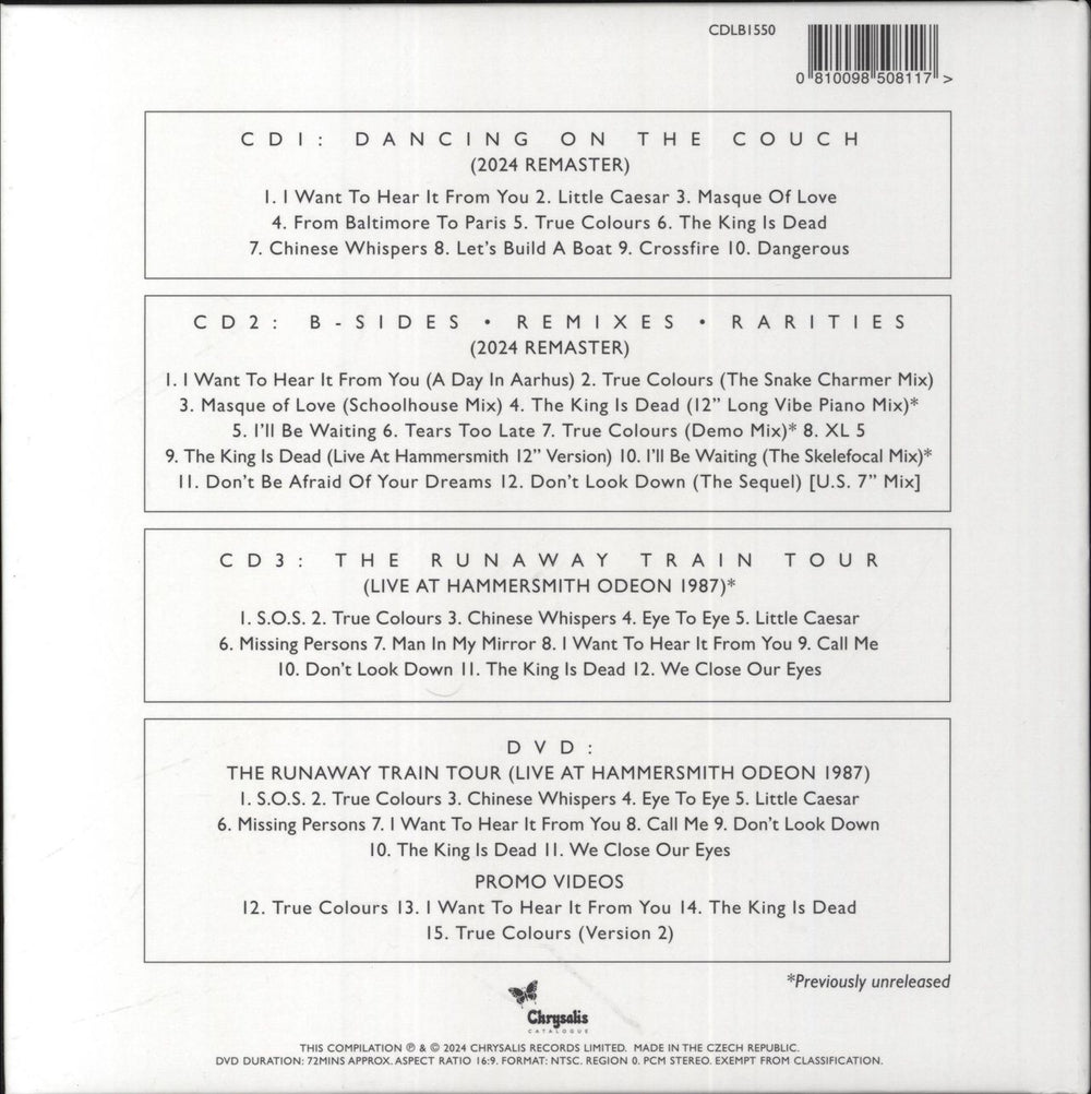 Go West Dancing On The Couch UK 4-CD album set 810098508117