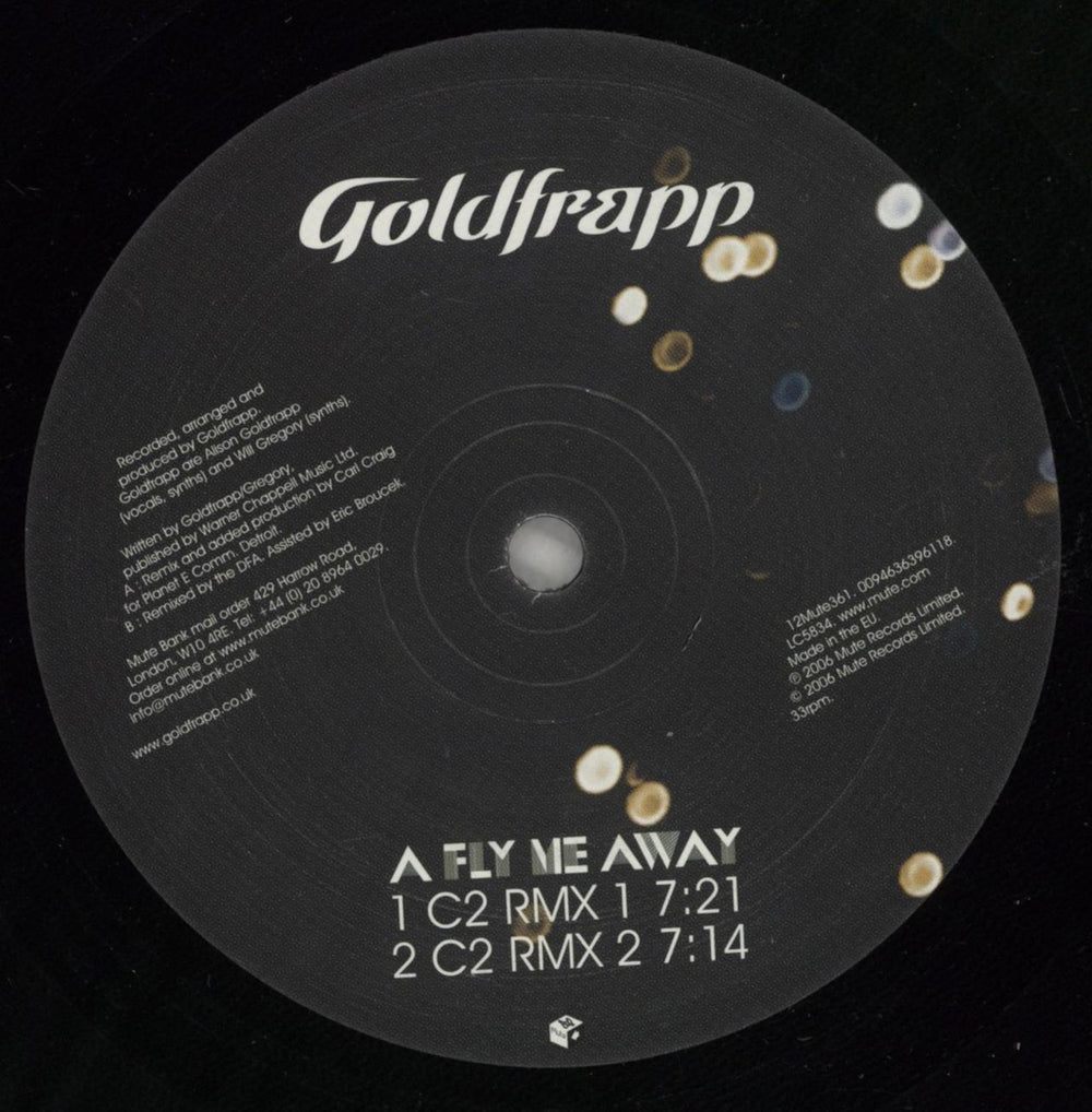 Goldfrapp Fly Me Away UK 12" vinyl single (12 inch record / Maxi-single) FPP12FL358383