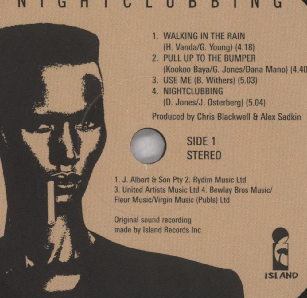 Grace Jones Nightclubbing - Back To Black UK vinyl LP album (LP record) GJOLPNI842480