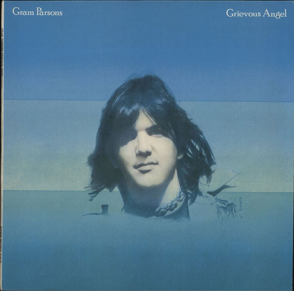 Gram Parsons Grievous Angel - 1st - EX UK vinyl LP album (LP record) K54018